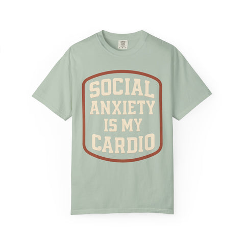 Social Anxiety Is My Cardio Shirt, Funny Mental Health Gym Tee