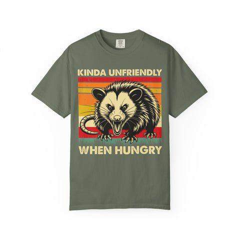 Kinda Unfriendly When Hungry Shirt - Cute Opossum Gym Tee