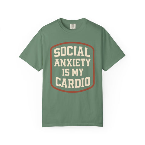 Social Anxiety Is My Cardio Shirt - Funny Introvert Gym Tee