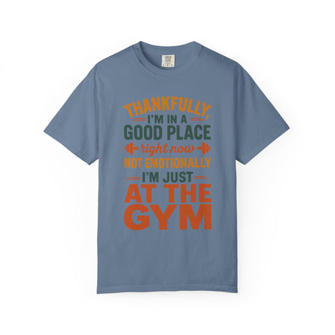 Lifting Is Therapy, Mental Health Garment-Dyed Gym Shirt-T-Shirt-Gym Classics