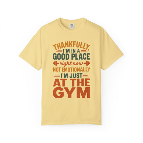 Lifting Is Therapy, Mental Health Garment-Dyed Gym Shirt-T-Shirt-Gym Classics