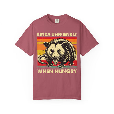 Kinda Unfriendly When Hungry Shirt - Cute Opossum Gym Tee