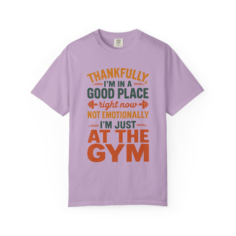 Lifting Is Therapy, Mental Health Garment-Dyed Gym Shirt-T-Shirt-Gym Classics