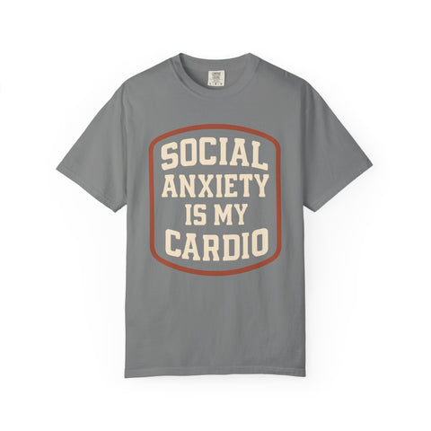 Social Anxiety Is My Cardio Shirt - Funny Introvert Gym Tee