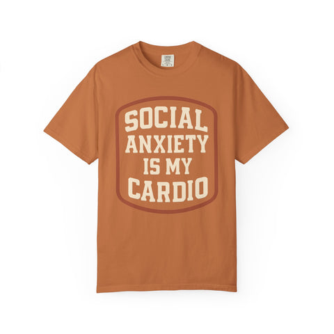 Social Anxiety Is My Cardio Shirt - Funny Introvert Gym Tee