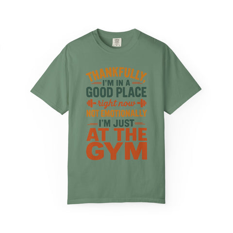 Lifting Is Therapy, Mental Health Garment-Dyed Gym Shirt-T-Shirt-Gym Classics