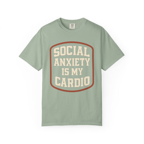 Social Anxiety Is My Cardio Shirt - Funny Introvert Gym Tee