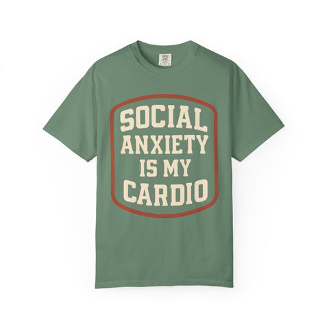Social Anxiety Is My Cardio Shirt, Funny Mental Health Gym Tee