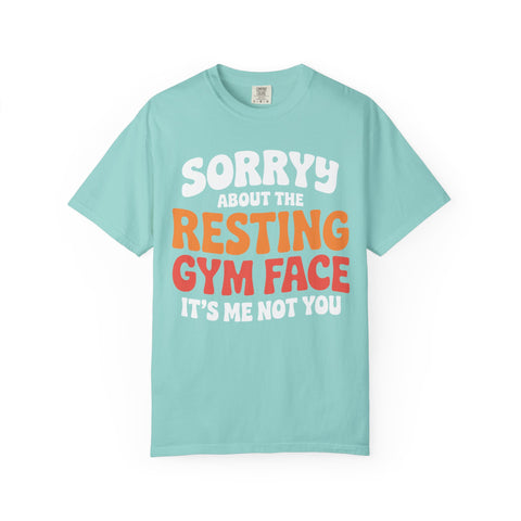 Funny Resting Gym Face T-Shirt, Weightlifting Workout Tee