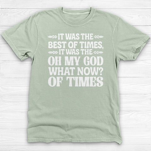Funny Dystopian Gym Shirt, Comfortable Garment-Dyed Gift Tee