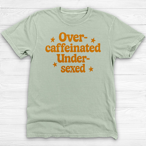 Funny Graphic Gym Tee, Too Much Coffee Too Few Dates
