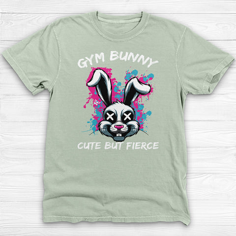 Gym Bunny Tee, Cute But Fierce Workout Shirt or Pump Cover