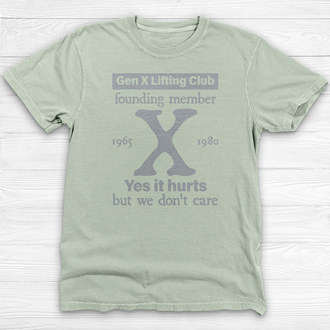 Gen X Lifting Club Shirt, Vintage Nostalgic Gym Tee