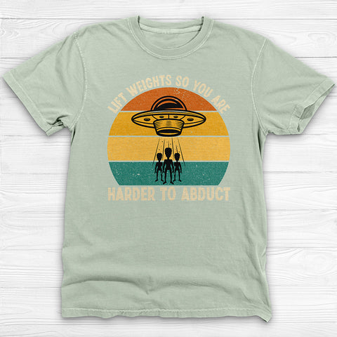 Funny Alien Abduction Gym Workout Shirt Or Pump Cover