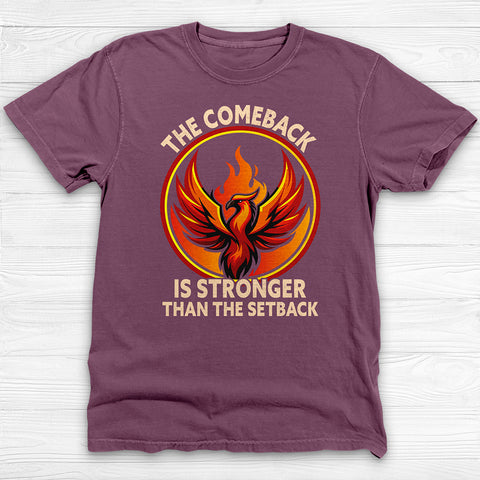 Phoenix Comeback Gym Shirt, Motivational Workout Tee for Lifters