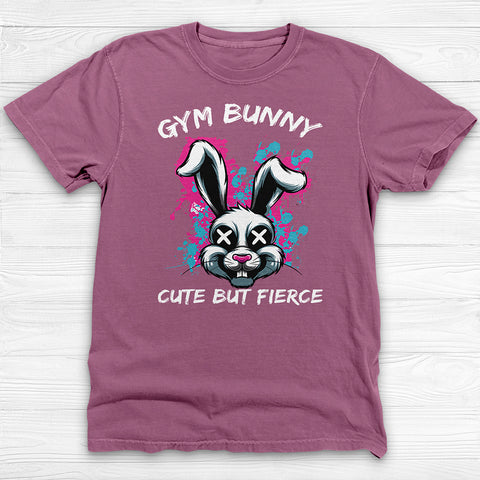 Gym Bunny Tee, Cute But Fierce Workout Shirt or Pump Cover
