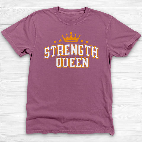 Strength Queen Gym Shirt, Empowering Fitness Tee for Strong Women