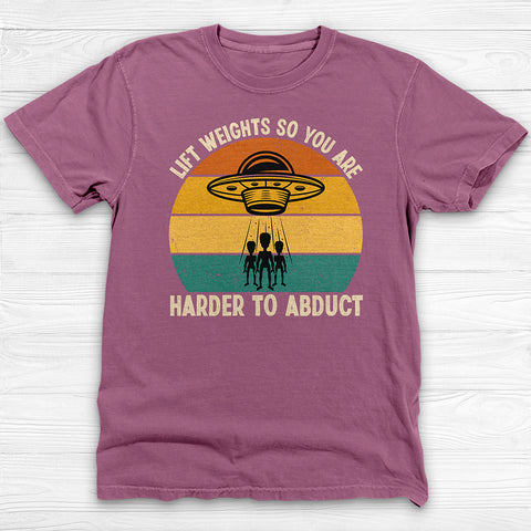 Funny Alien Abduction Gym Workout Shirt Or Pump Cover