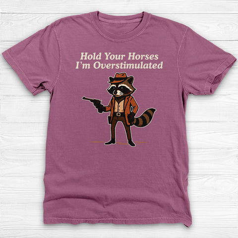 Overstimulated Raccoon, Funny Mental Health Gym Shirt