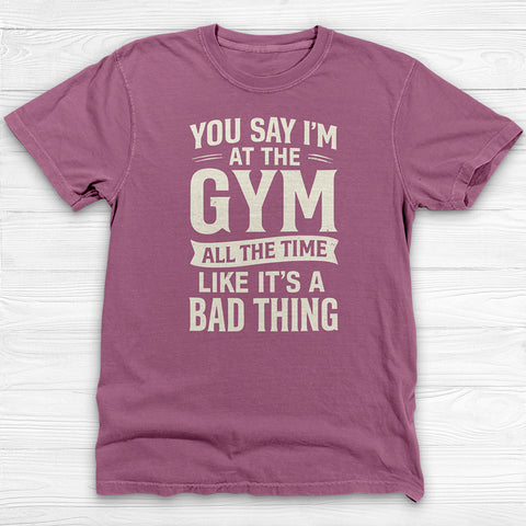Happily Gym Addicted Workout Shirt, Fun Fitness Lover Tee