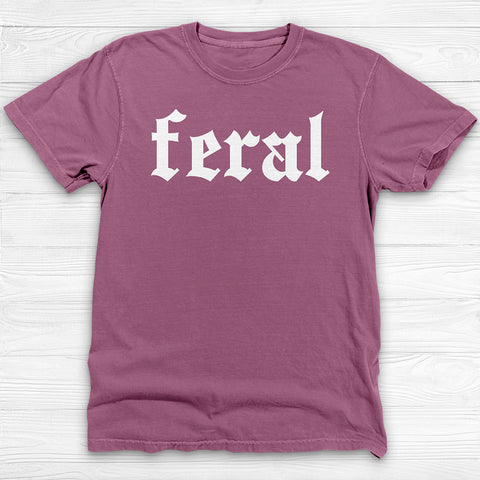 Feral Attitude Fitness Tee, Funny Conversation-Starter