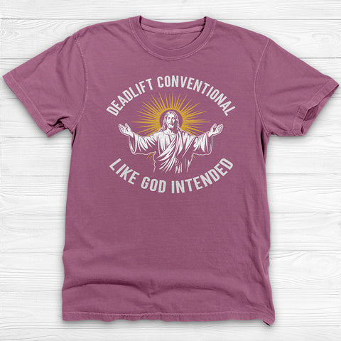 Jesus Funny Conventional Deadlift Gym Tee or Pump Cover