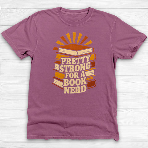 Strong Book Nerd Gym T-Shirt, Gym Loverβs Literary Humor Tee