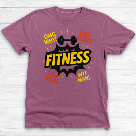 Fitness Joke Tee, Reluctant Sarcastic Fitness Tee