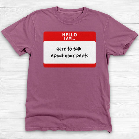 Funny Name Tag Gym Shirt, Yoga Pants Fan Workout Tee