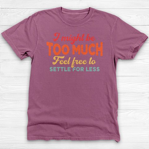 I Might Be Too Much, Confident Woman Gym Tee Or Pump Cover-T-Shirt-Gym Classics