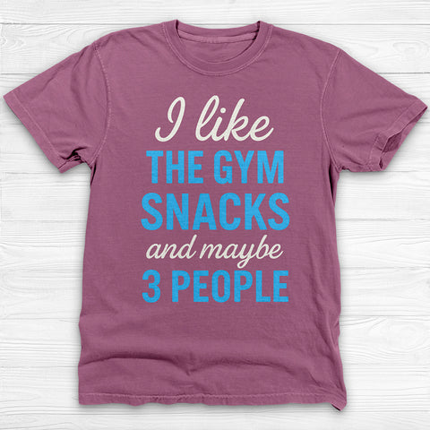 The Gym, Snacks and Three People Workout Tee or Pump Cover