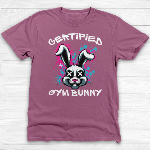Certified Gym Bunny Tee Or Pump Cover, Cute But Dangerous