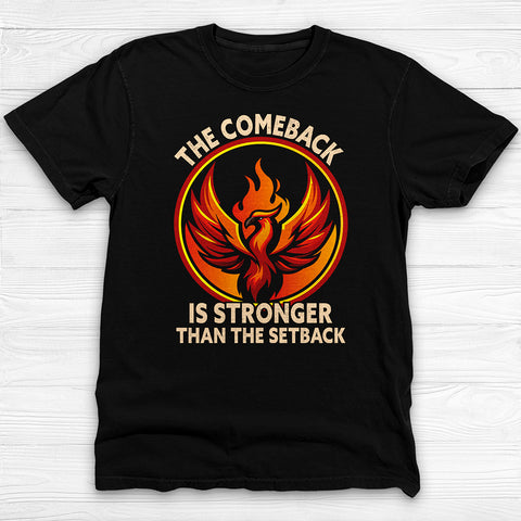 Phoenix Comeback Gym Shirt, Motivational Workout Tee for Lifters