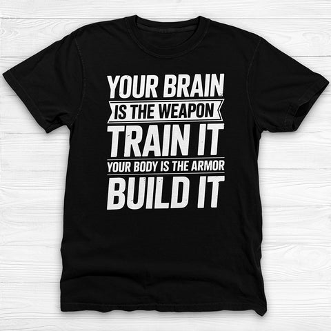 Mindset Brain And Body Motivational Gym Shirt Or Pump Cover