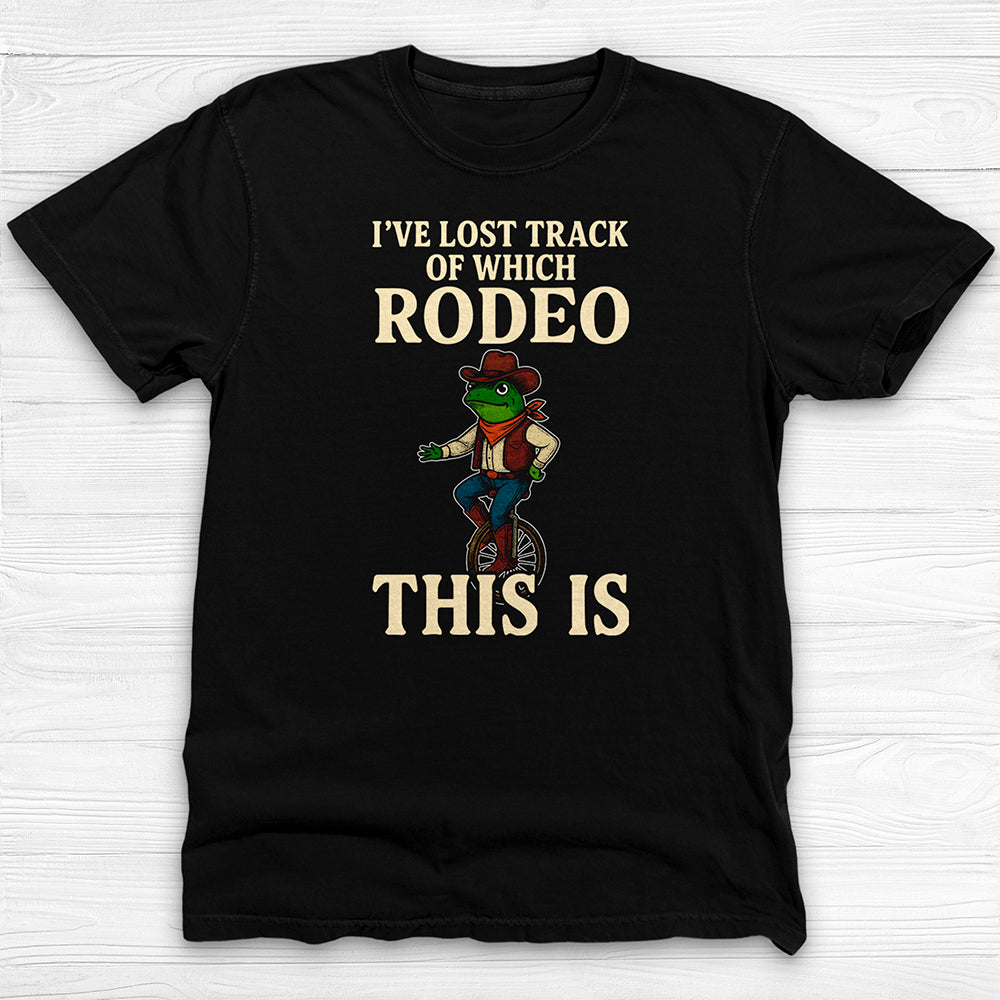 Funny Frog Rodeo Tee, Unisex Western Humor Shirt-T-Shirt-Gym Classics