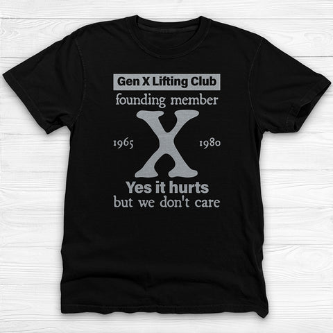 Gen X Lifting Club Shirt, Vintage Nostalgic Gym Tee