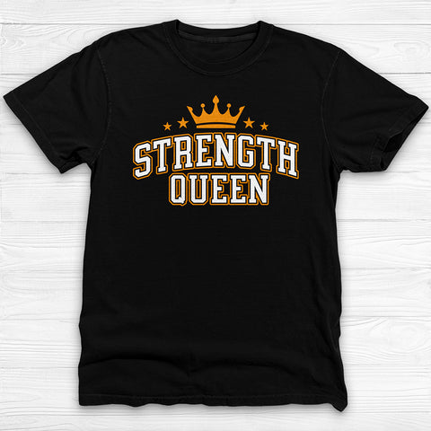 Strength Queen Gym Shirt, Empowering Fitness Tee for Strong Women