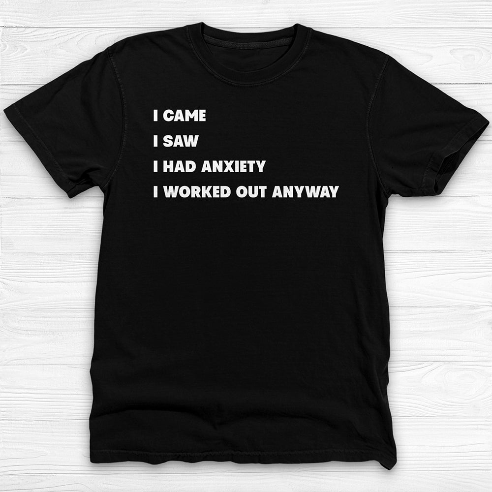 Social Anxiety Gym Shirt Or Pump Cover, Courage And Persistence Tee
