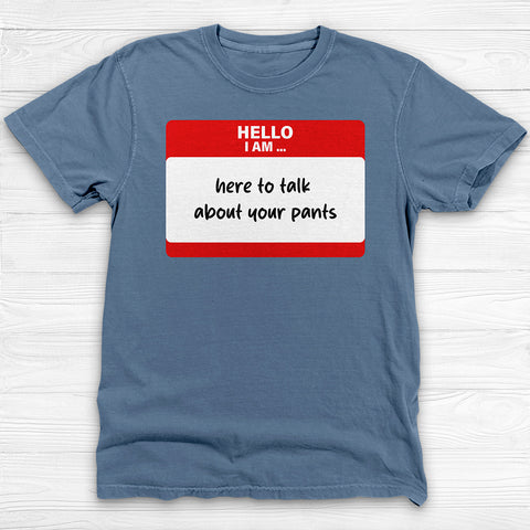 Funny Name Tag Gym Shirt, Yoga Pants Fan Workout Tee