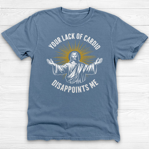 Jesus Funny Cardio Disappointment Gym Tee and Pump Cover