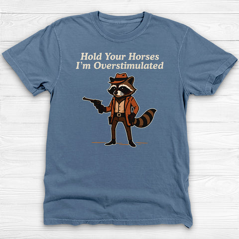 Overstimulated Raccoon, Funny Mental Health Gym Shirt