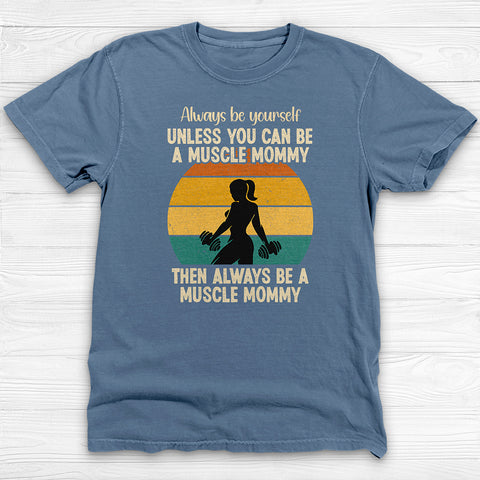 Muscle Mommy Tee, Funny Gym Shirt for Strong Women