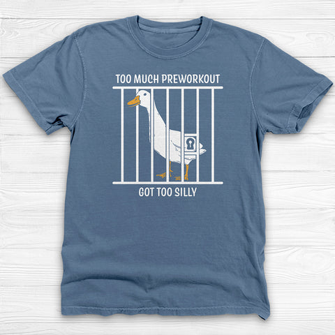 Silly Goose Funny Preworkout Gym Shirt And Pump Cover