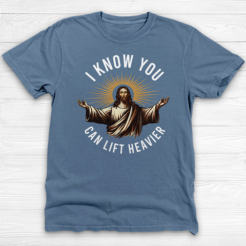 Jesus Lift Heavier Motivational Gym Shirt or Pump Cover