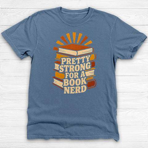 Strong Book Nerd Gym T-Shirt, Gym Loverβs Literary Humor Tee