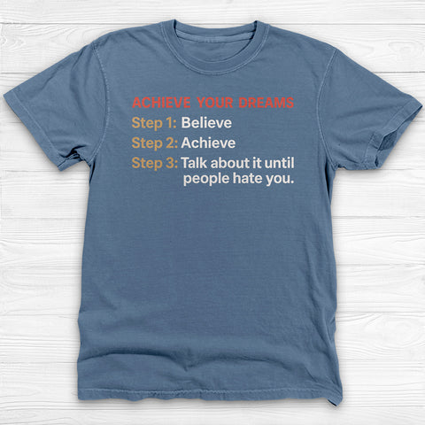 Believe Achieve Annoy Funny Workout Shirt or Pump Cover