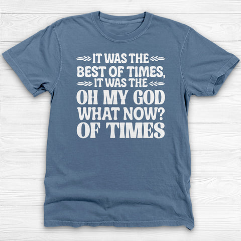 Funny Dystopian Gym Shirt, Comfortable Garment-Dyed Gift Tee