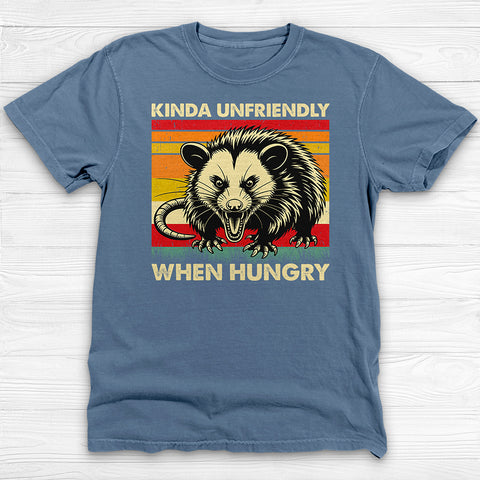 Kinda Unfriendly When Hungry Shirt - Cute Opossum Gym Tee