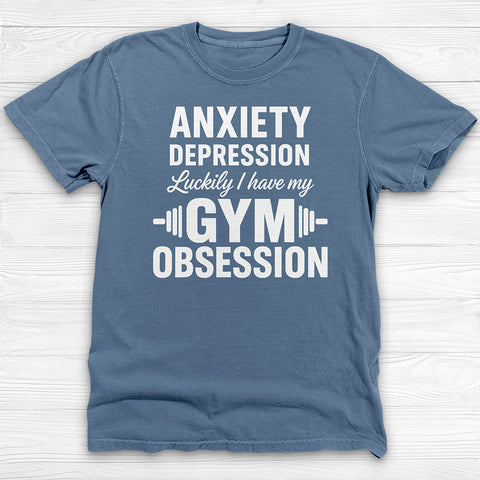 Anxiety Depression Obsession Gym Shirt Or Pump Cover