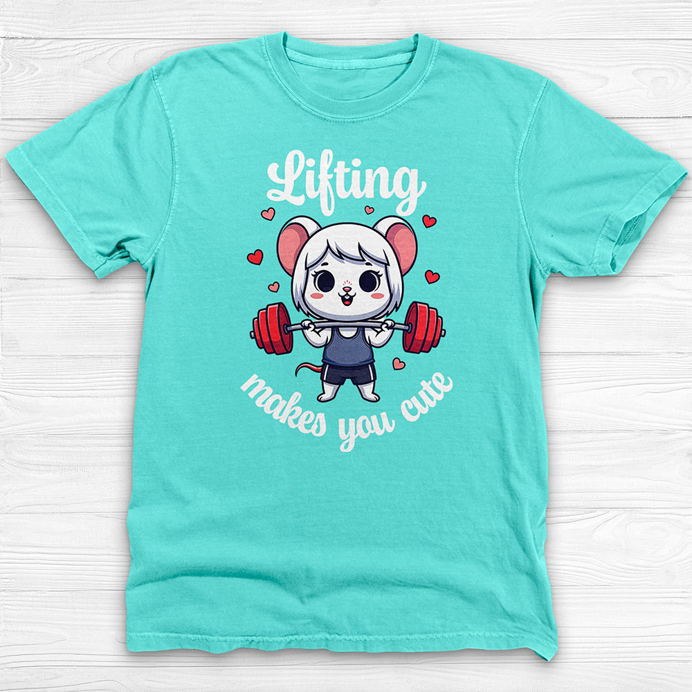 Lifting Makes You Cute Gym Shirt, Anime Style Workout Tee-T-Shirt-Gym Classics